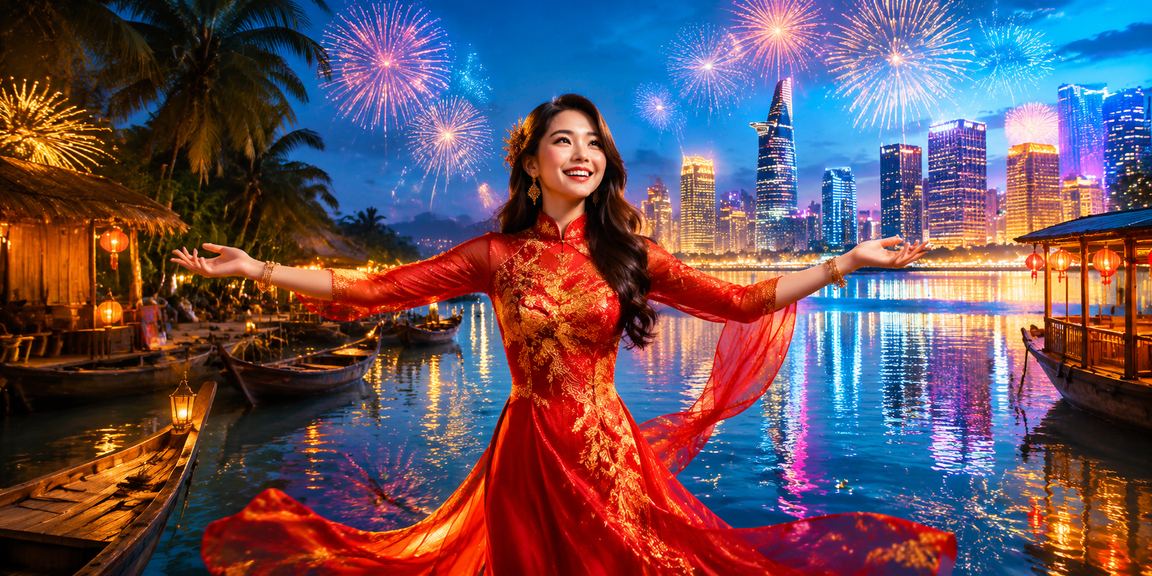Người chơi tại vùng Mekong theo dõi kết quả cá cược qua ứng dụng di động trong dịp lễ hội